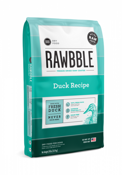 Bixbi Rawbble Kibble Grain Free Duck Dog Food
