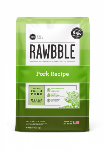 Bixbi Rawbble Kibble Grain Free Pork Dog Food