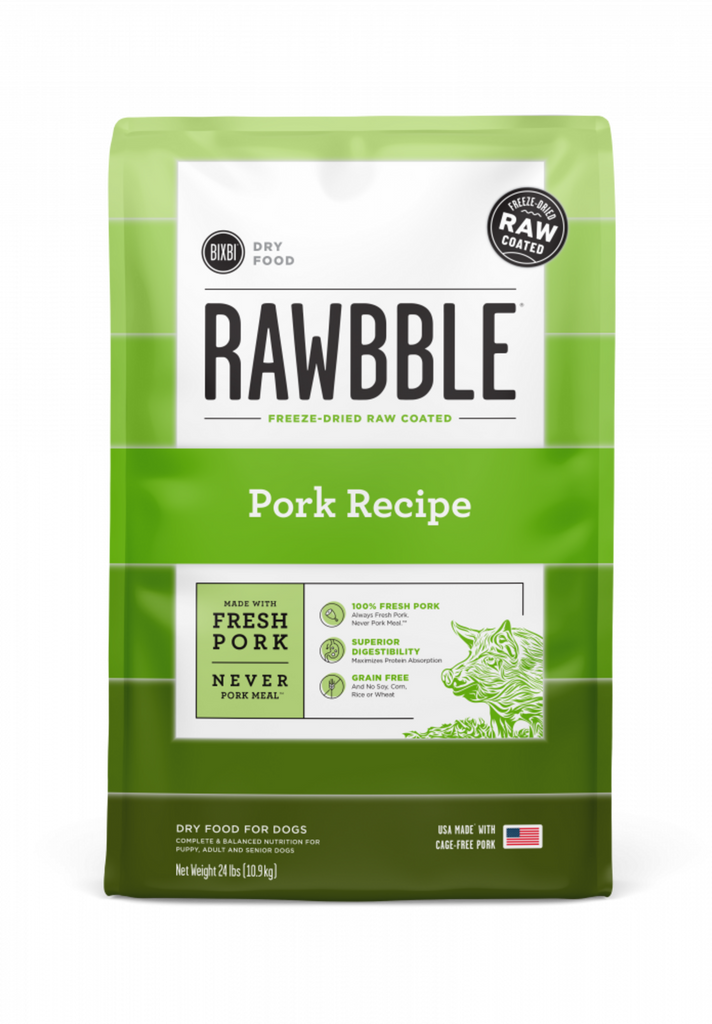 Bixbi Rawbble Kibble Grain Free Pork Dog Food