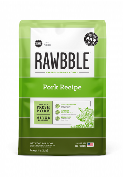 Bixbi Rawbble Kibble Grain Free Pork Dog Food