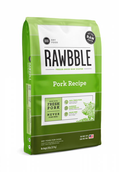 Bixbi Rawbble Kibble Grain Free Pork Dog Food