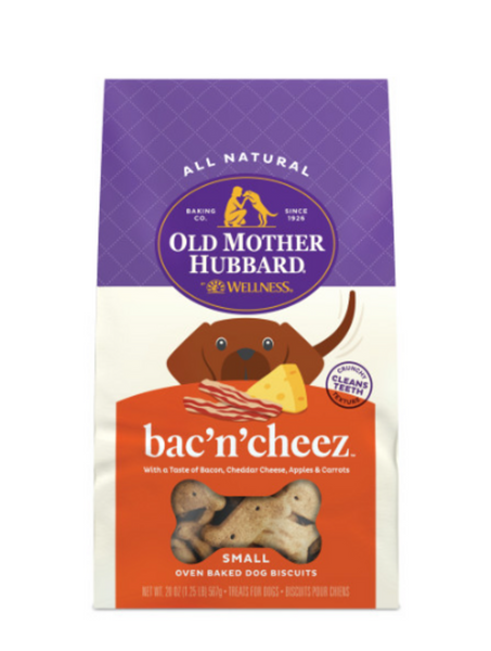 Old Mother Hubbard Crunchy Classic Natural BacNCheez Biscuits Dog Treats