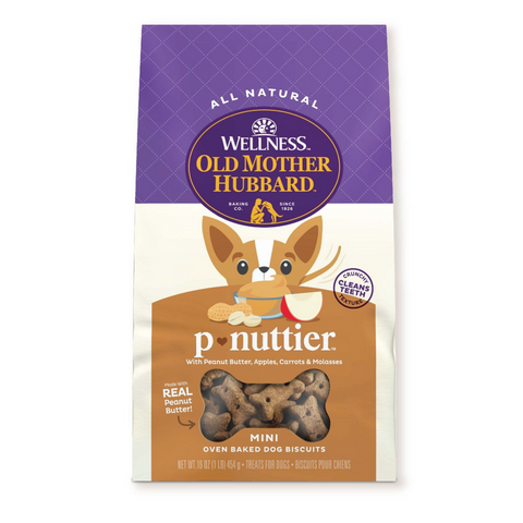 Old Mother Hubbard Crunchy Classic Natural P-Nuttier Mini Biscuits Dog Treats