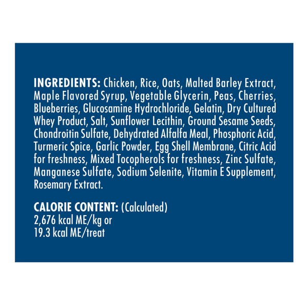 Zukes Hip Action Peanut Butter and Oats Dog Treats Glucosamine and  Chondroitin