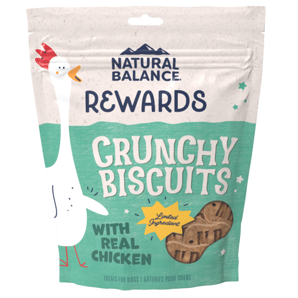 Natural Balance Rewards Crunchy Biscuits With Real Chicken Dog Treats