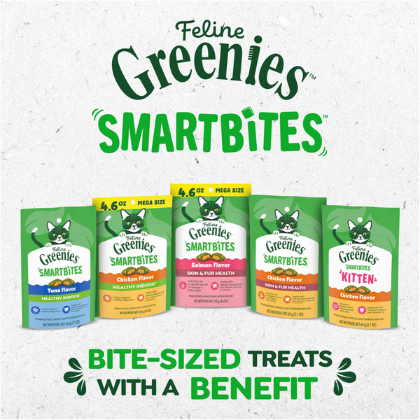Greenies Smartbites Skin and Fur Chicken Cat Treats