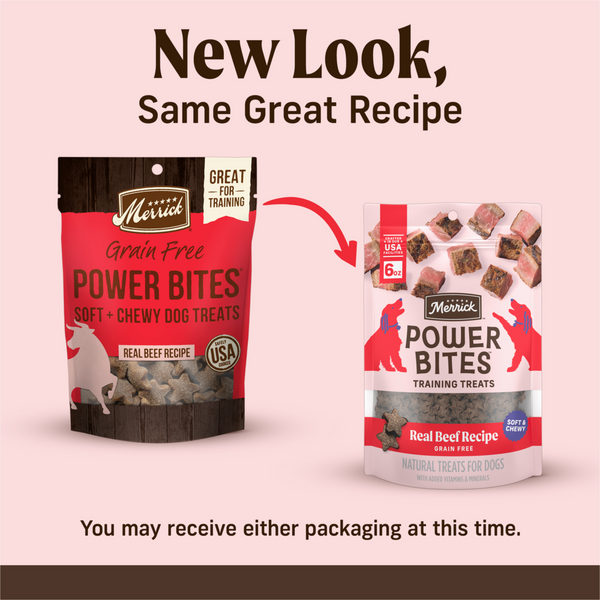 Merrick Power Bites Texas Beef Dog Treats