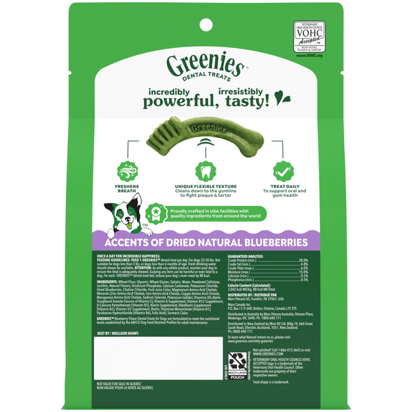 Greenies Regular Blueberry Dental Dog Chews