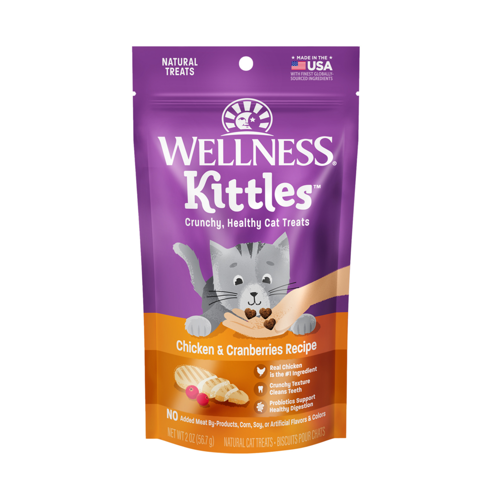Wellness Kittles Crunchy Chicken & Cranberry Cat Treats
