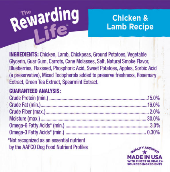 Wellness Natural Grain Free Rewarding Life Chicken & Lamb Dog Treats