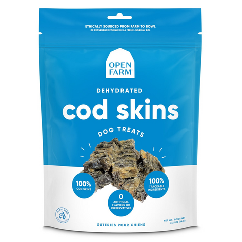 Open Farm Dehydrated Cod Skins Dog Treats