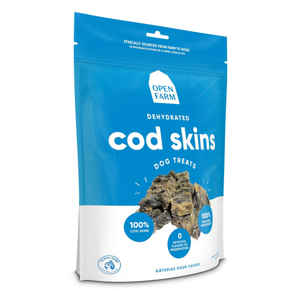 Open Farm Dehydrated Cod Skins Dog Treats