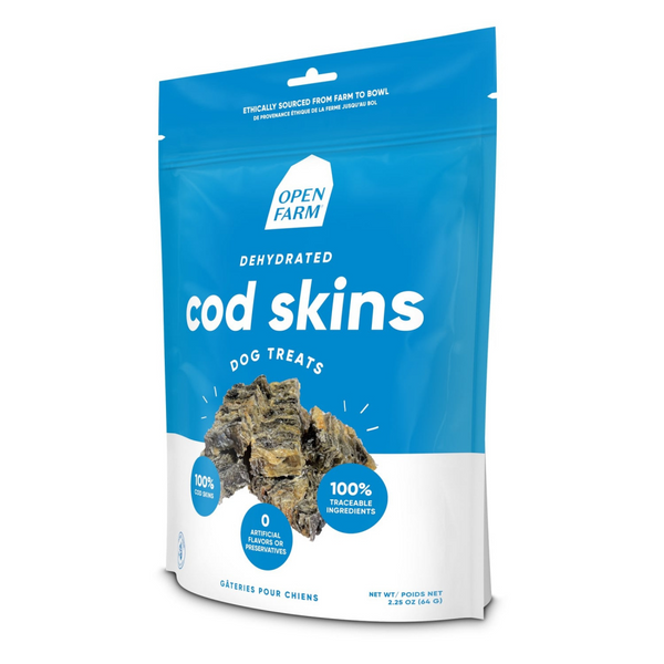 Open Farm Dehydrated Cod Skins Dog Treats