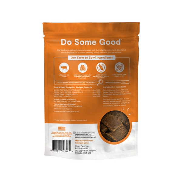 Open Farm Dehydrated Pork Dog Treats