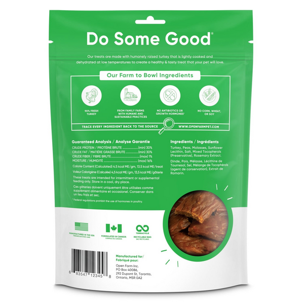 Open Farm Dehydrated Turkey Dog Treats