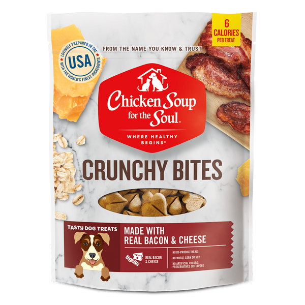 Chicken Soup Bacon and Cheese Crunchy Bites Dog Treats