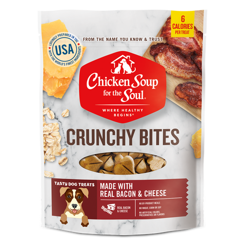 Chicken Soup Bacon and Cheese Crunchy Bites Dog Treats