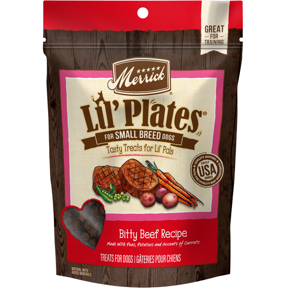 Merrick Lil' Plates Bitty Beef Small Breed Dog Training Treats
