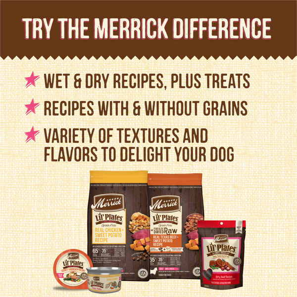 Merrick Lil' Plates Bitty Beef Small Breed Dog Training Treats