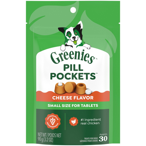 Greenies Pill Pockets Canine Cheese Flavor Dog Treats