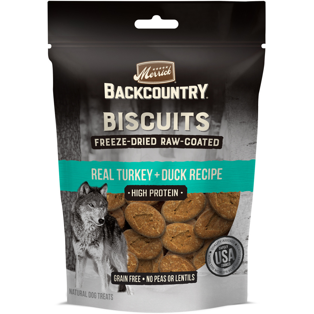 Merrick Backcountry Raw Coated Turkey and Duck Freeze Dried Dog Treats