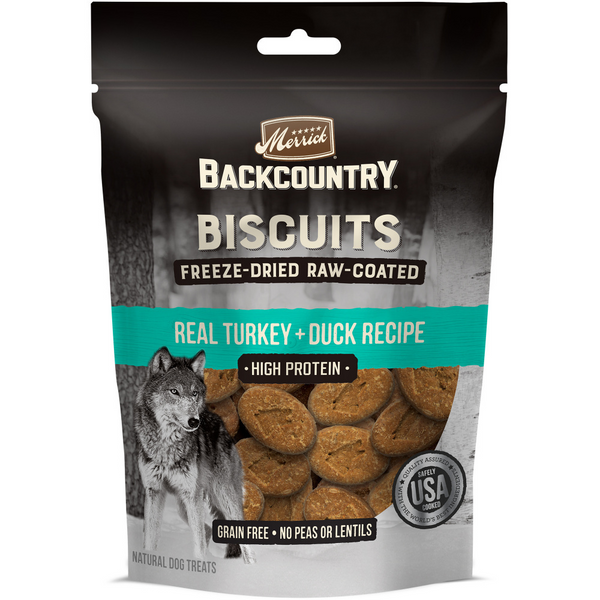 Merrick Backcountry Raw Coated Turkey and Duck Freeze Dried Dog Treats