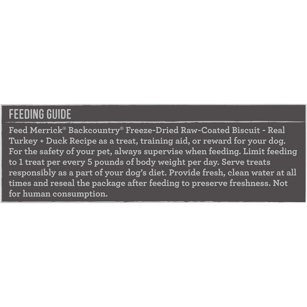 Merrick Backcountry Raw Coated Turkey and Duck Freeze Dried Dog Treats