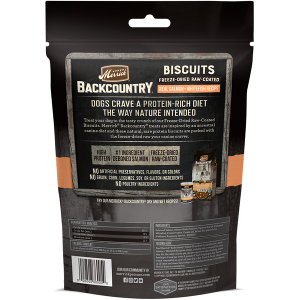 Merrick Backcountry Raw Coated Salmon and Whitefish Freeze Dried Dog Treats