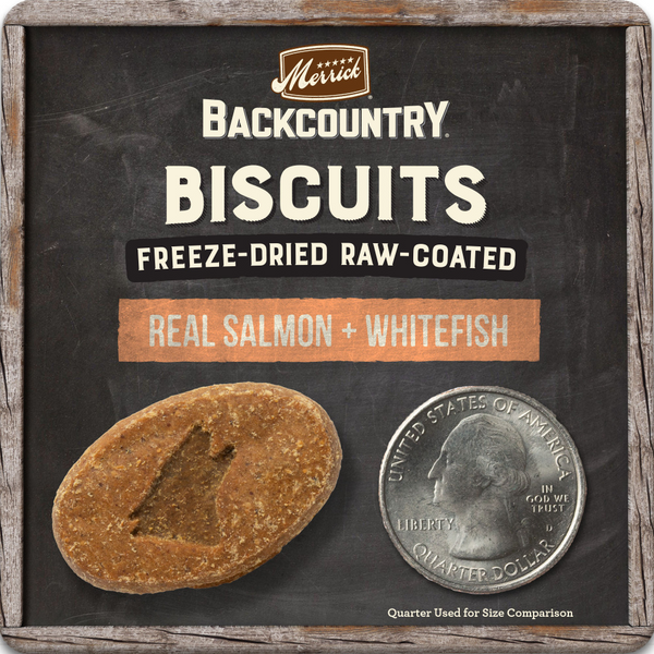 Merrick Backcountry Raw Coated Salmon and Whitefish Freeze Dried Dog Treats