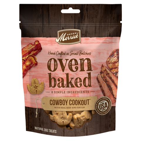 Merrick Cowboy Cookout Beef and Bacon Oven Baked Dog Treats