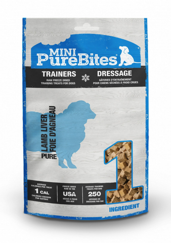 PureBites Mini Trainers Freeze Dried Lamb Liver Dog Treats