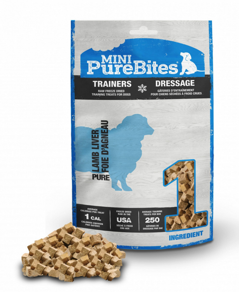 PureBites Mini Trainers Freeze Dried Lamb Liver Dog Treats