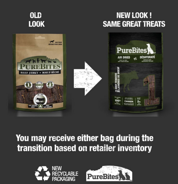 PureBites Beef Jerky Freeze Dried Raw Dog Treats