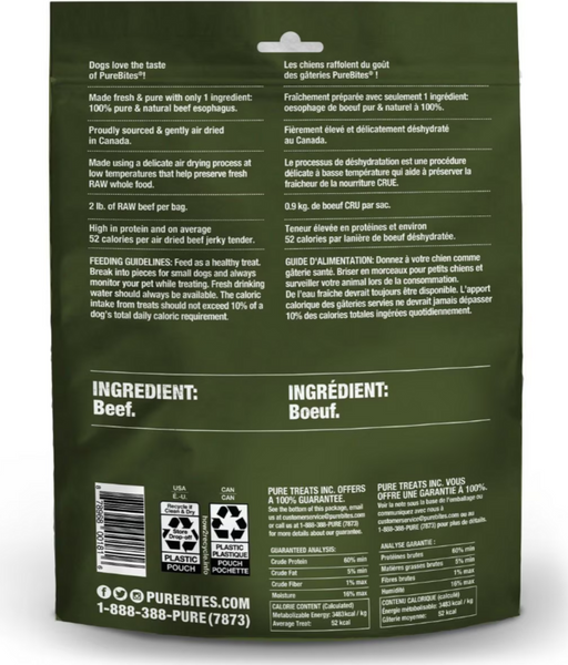 PureBites Freeze Dried Beef jerky Dog Treats