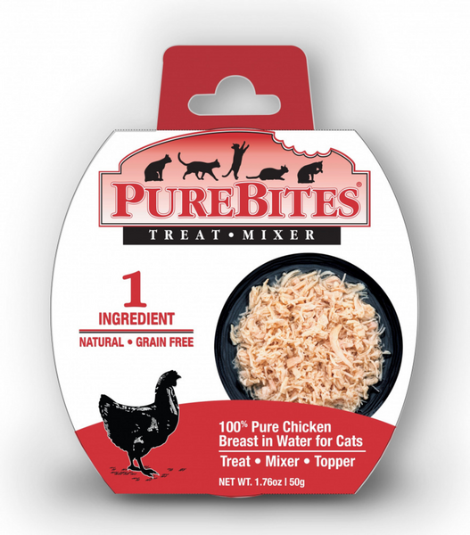 PureBites Mixers Chicken Breast in Water Cat Food/Topper/Treat