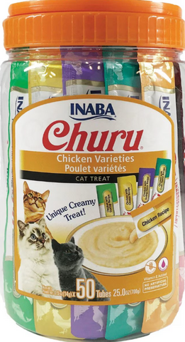 Inaba Churu Chicken Puree Cat Treat Variety Pack