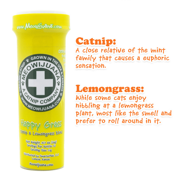 Meowijuana Happy Grass Catnip and Lemongrass Blend