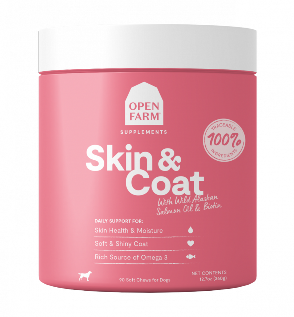 Open Farm Skin & Coat Supplement Dog Chews
