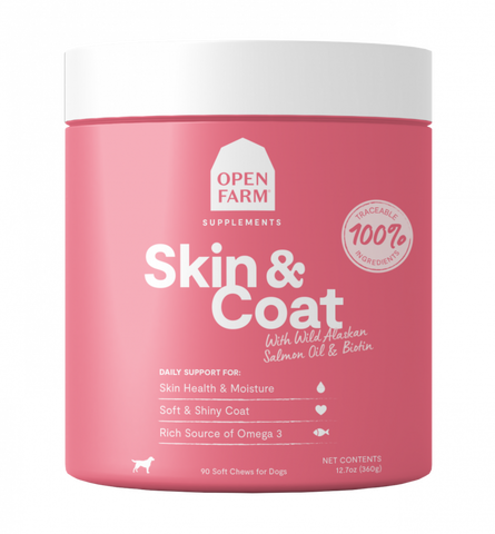 Open Farm Skin & Coat Supplement Dog Chews