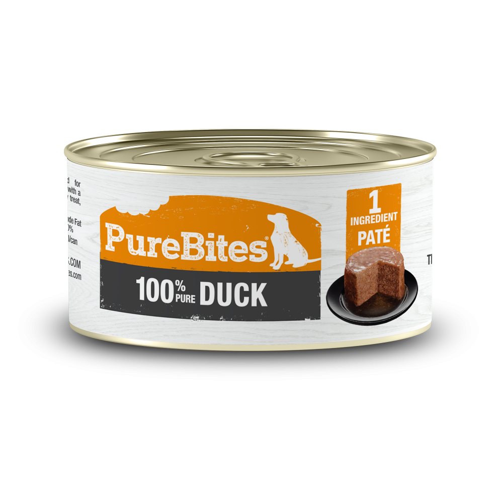 PureBites 100% Pure Duck Pate Dog Treat