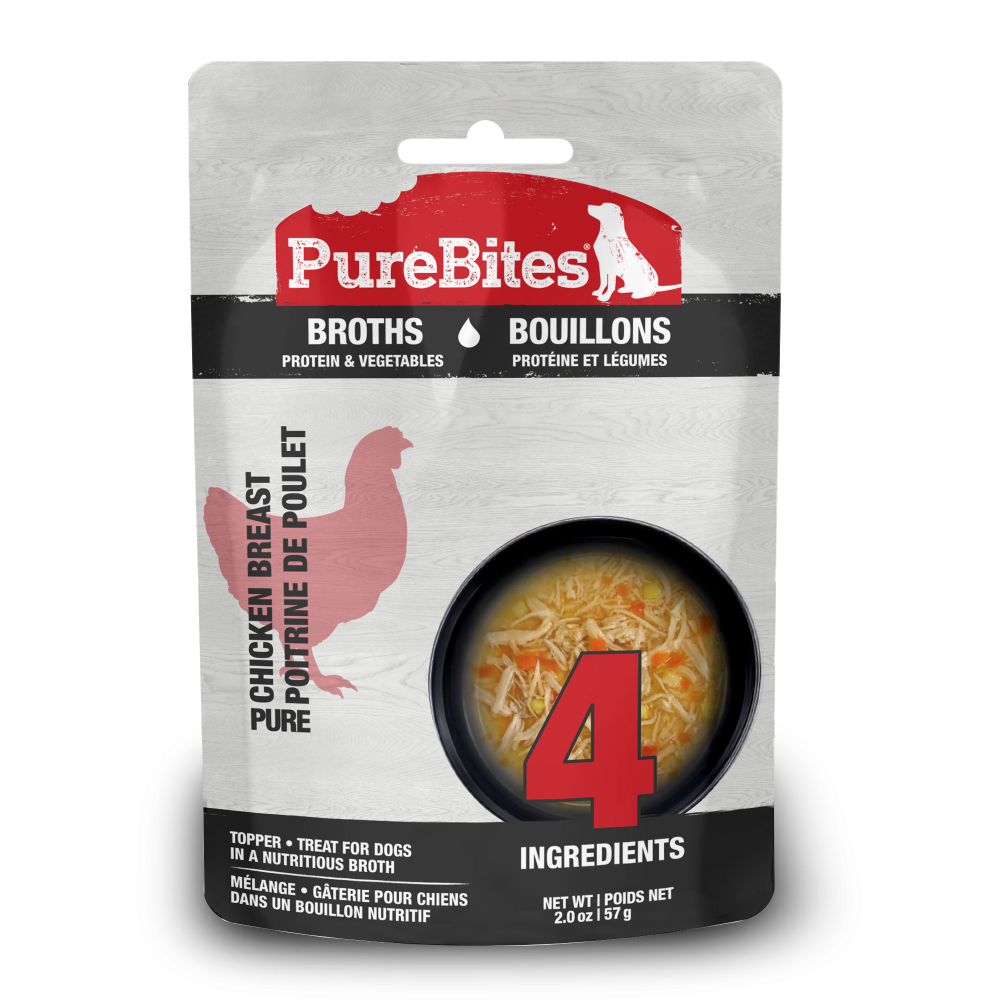 PureBites Broths Chicken & Vegetables Dog Treat/Topper