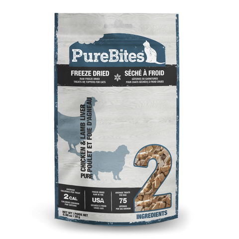 PureBites Freeze Dried Chicken & Lamb Liver Cat Treats