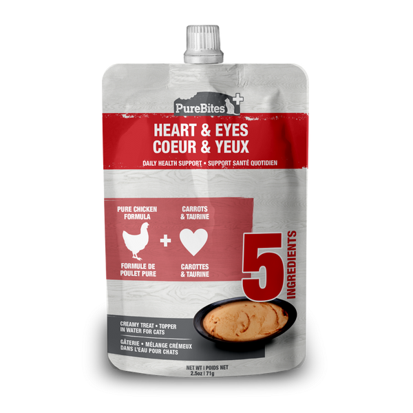 PureBites Plus Heart & Eyes Squeezables Cat Treat/Topper
