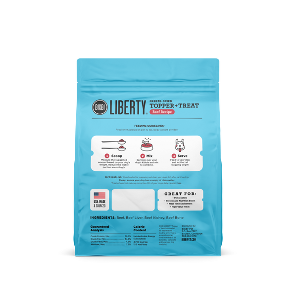 BIXBI LIBERTY Beef Freeze Dried Topper & Treat
