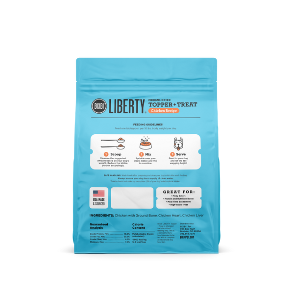 Bixbi Liberty Chicken Freeze Dried Topper & Treat
