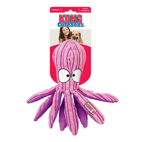 Kong Cuteseas Octopus Crinkle Dog Toy