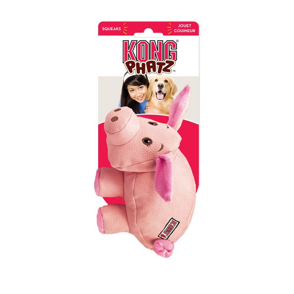Kong Phatz Pig Plush Dog Toy