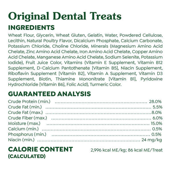 Greenies Regular Original Dental Dog Chews