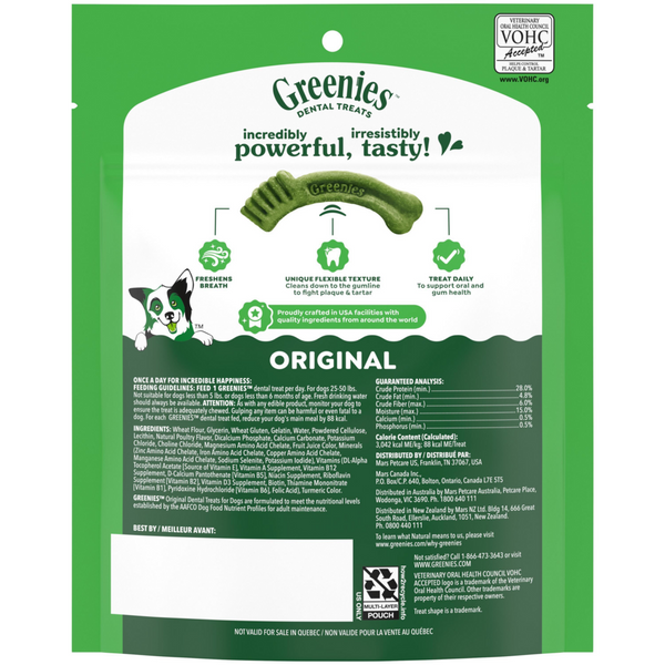 Greenies Original Dental Dog Chews Regular