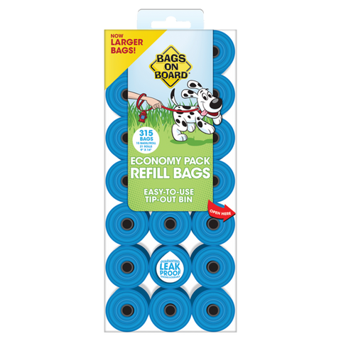 Bags on Board Waste Bags Refill Pantry Pack